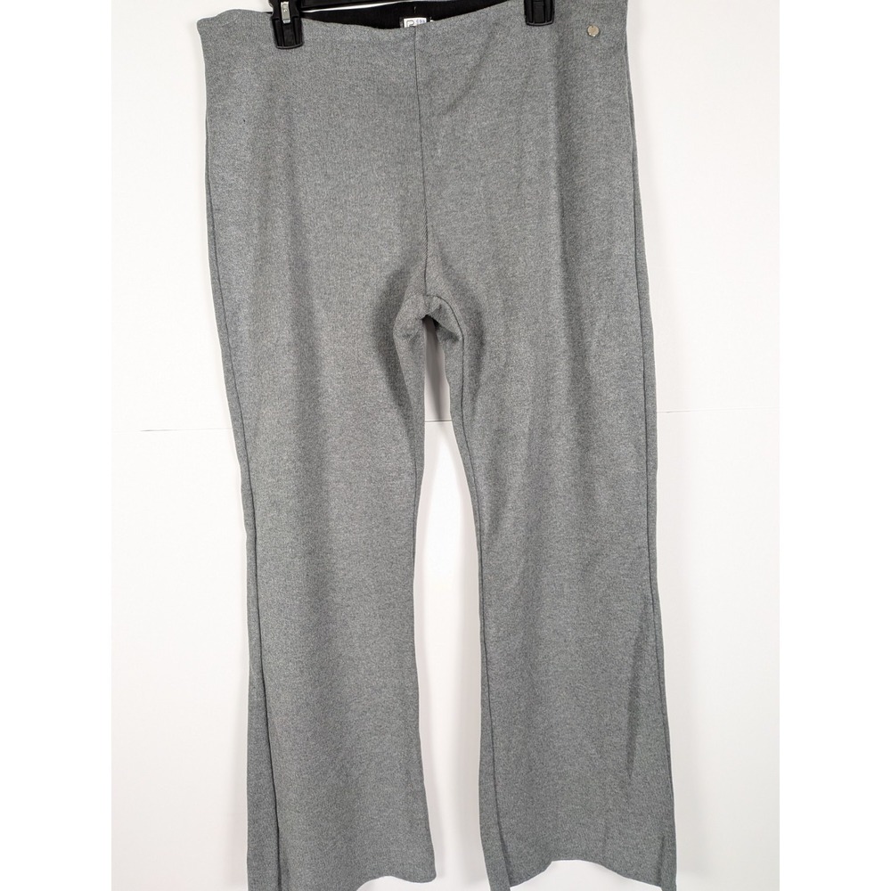 NEW BIANA Contempo Milano Boot Leg Gray Pant Size XL Modal Blend European